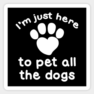 Pet All The Dogs Magnet